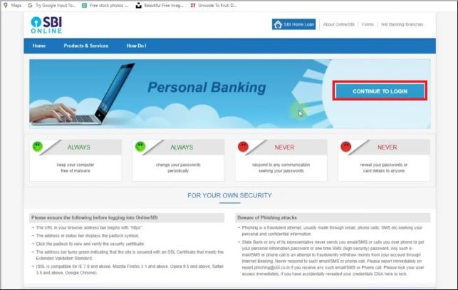sbi net banking password kaise banaye