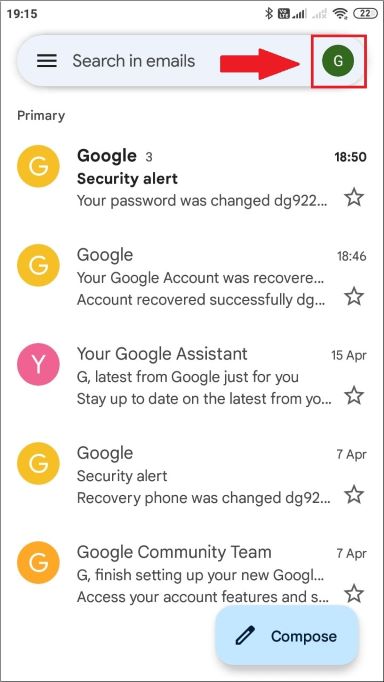 Google account me password kaise dalen
