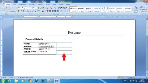 MS Word Me Document Format