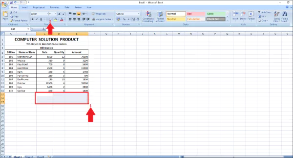 MS Excel के उपयोग बताइये